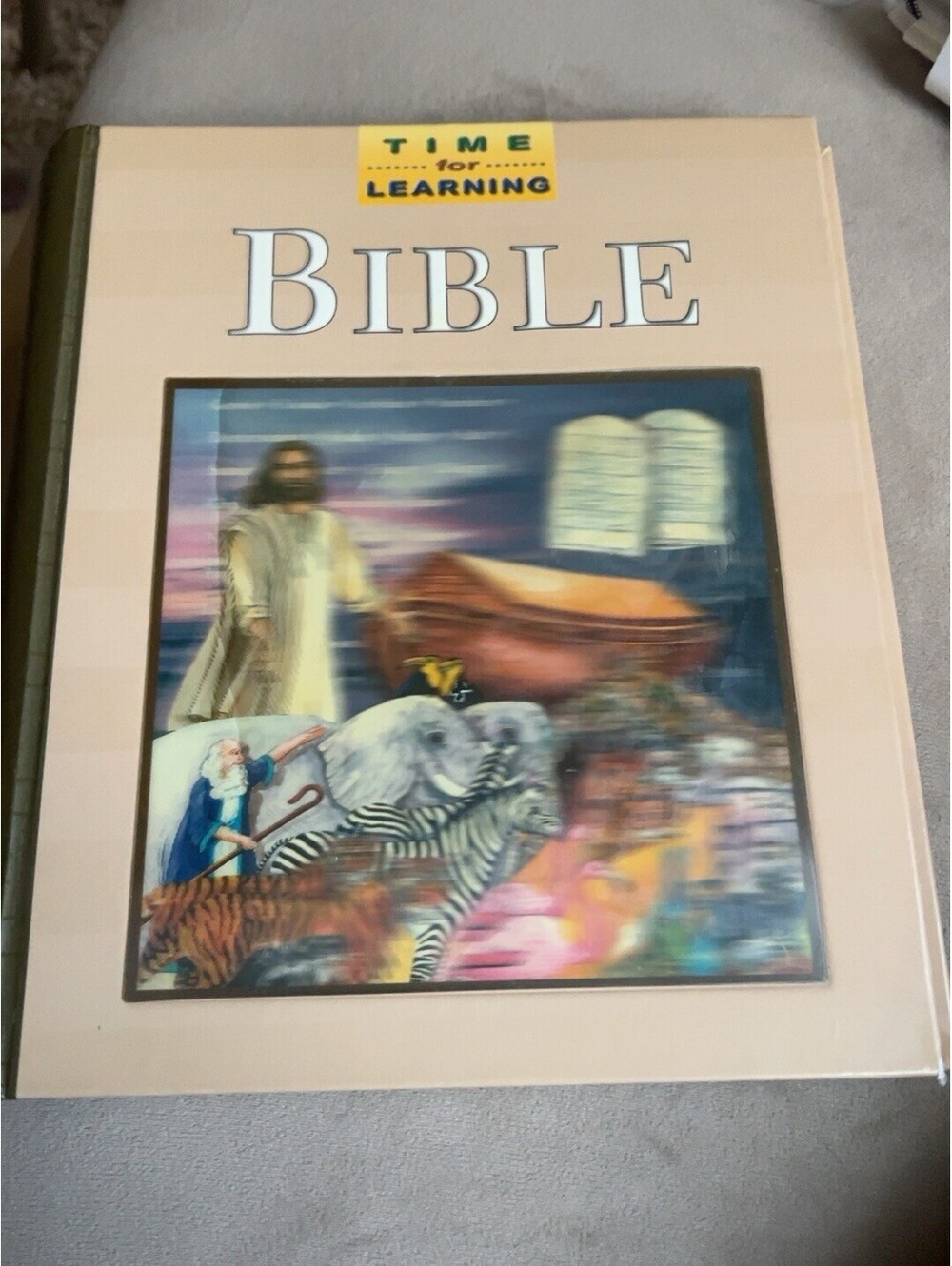 Time for Learning Bible Beverly Patt 2003 Interactive Kids Hardcover Like New